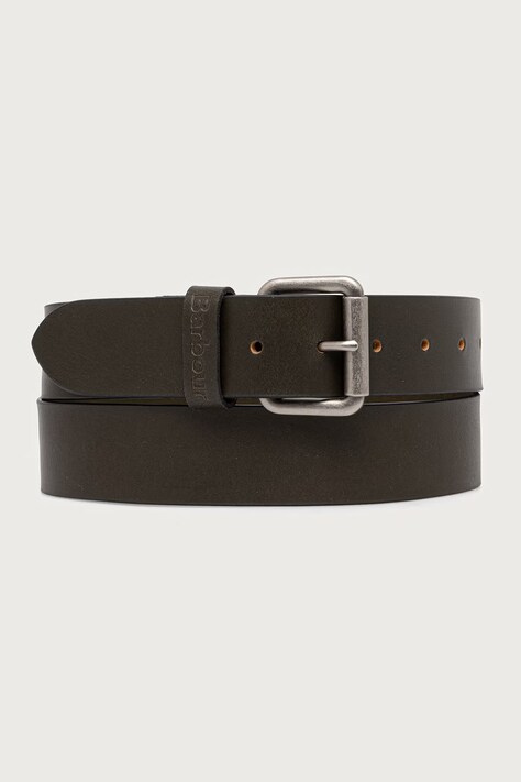Barbour Pasek skórzany męski zielony MAC0111