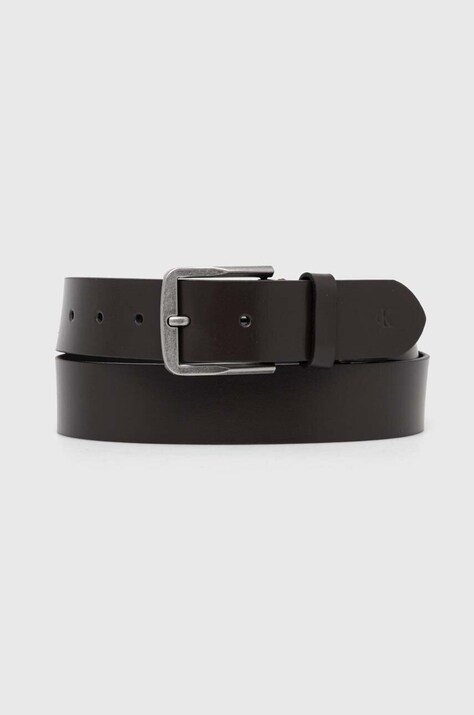 Usnjen pas Calvin Klein Jeans moški, rjava barva