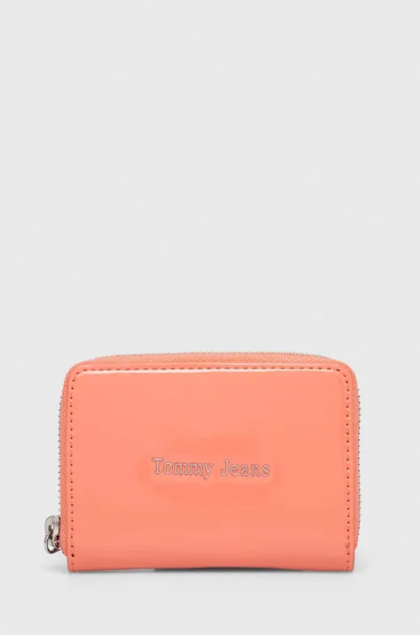 Πορτοφόλι Tommy Jeans χρώμα: ροζ