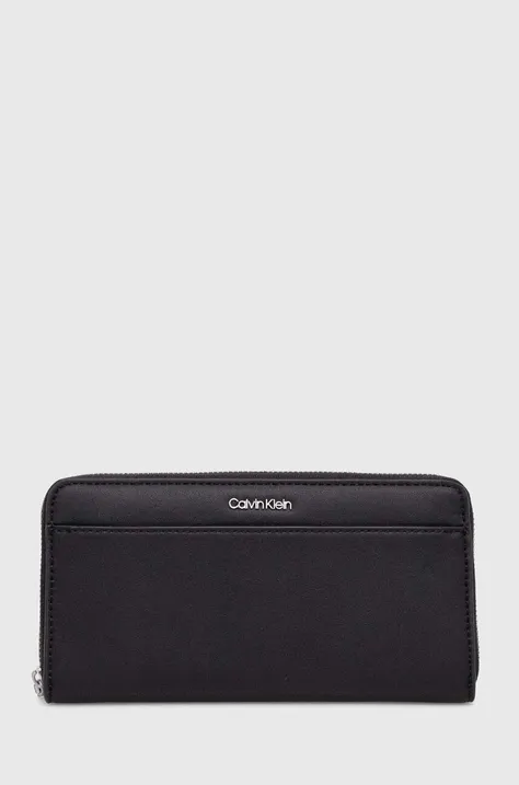 Peňaženka Calvin Klein dámsky, čierna farba, K60K610949
