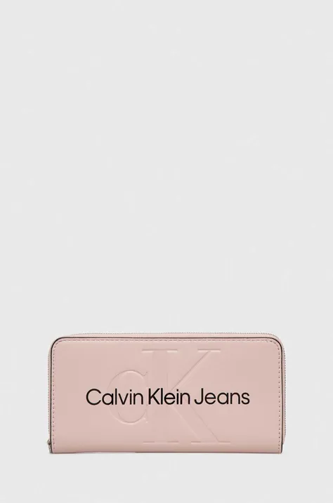 Peňaženka Calvin Klein Jeans dámsky,čierna farba,K60K607634