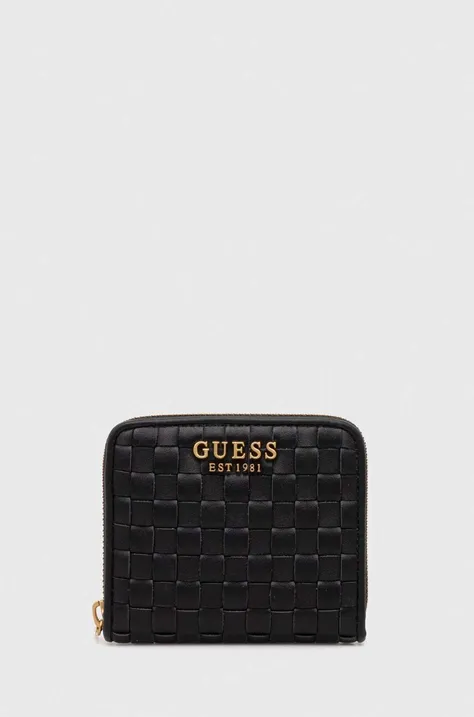 Πορτοφόλι Guess χρώμα: μαύρο