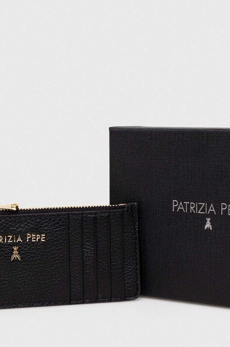 Patrizia Pepe гаманець жіночий шкіряний — AW23-PFD05L, чорний — фото 4