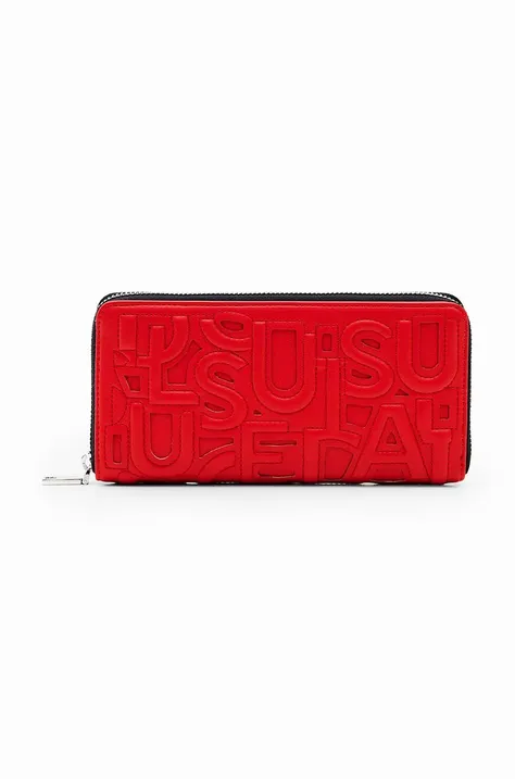 Desigual portfel damski kolor czerwony