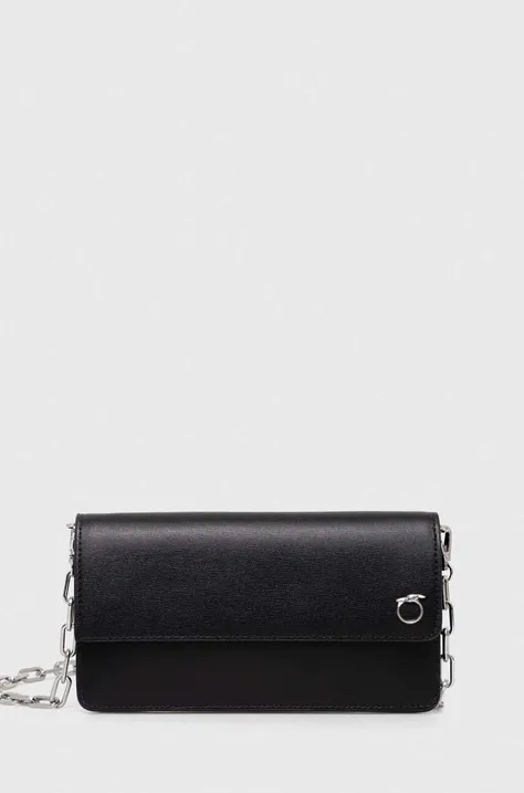 Trussardi portfel damski kolor czarny