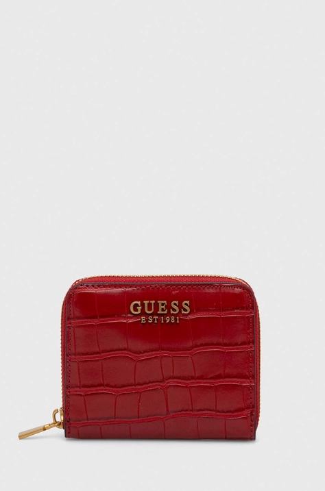 Guess portfel LAUREL damski kolor czerwony SWCX85 00370