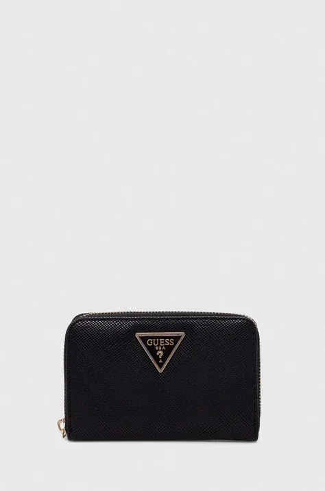 Peňaženka Guess LAUREL dámsky, čierna farba, SWZG85 00400