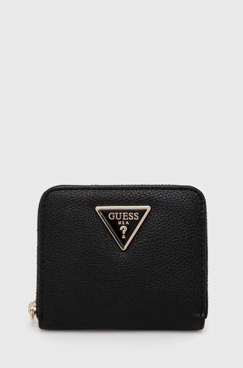 Peňaženka Guess MERIDIAN dámsky, čierna farba, SWBG87 78370