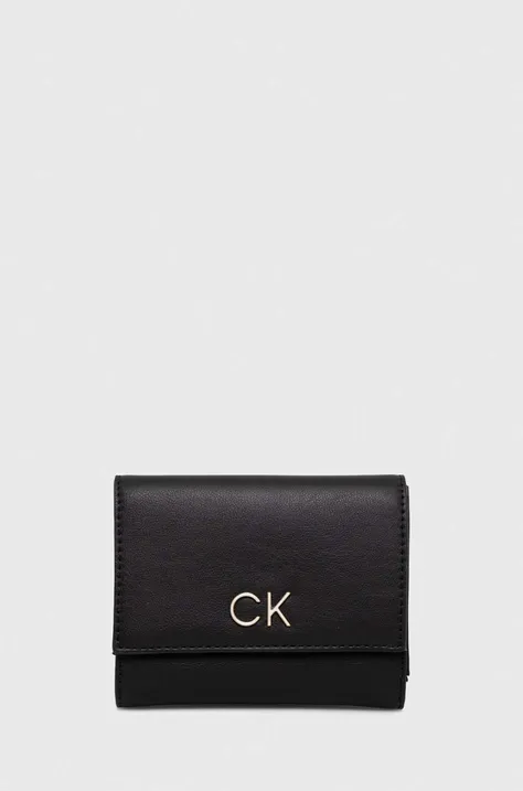 Гаманець Calvin Klein жіночий колір чорний