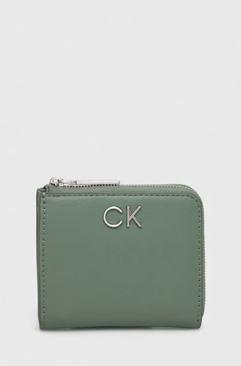 Πορτοφόλι Calvin Klein χρώμα: πράσινο