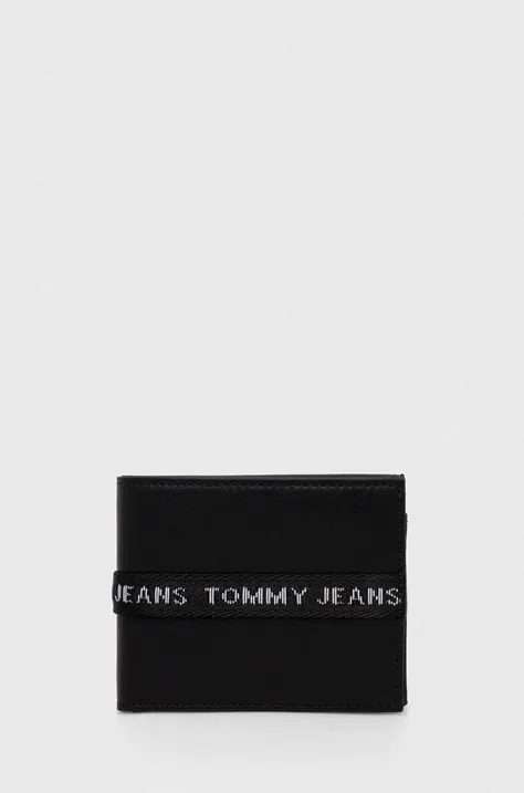 Πορτοφόλι Tommy Jeans χρώμα: μαύρο