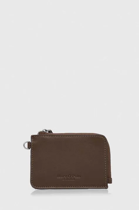 Kožená peňaženka Marc O'Polo pánsky, hnedá farba