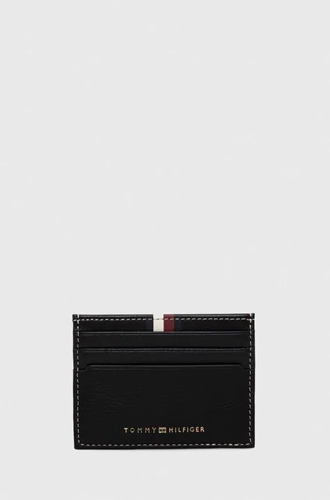 Tommy Hilfiger carcasa din piele culoarea negru