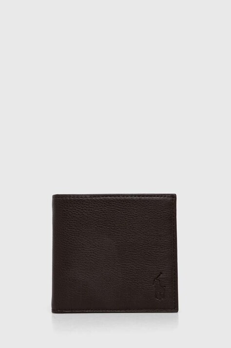 Polo Ralph Lauren portofel de piele bărbați, culoarea maro 405914235