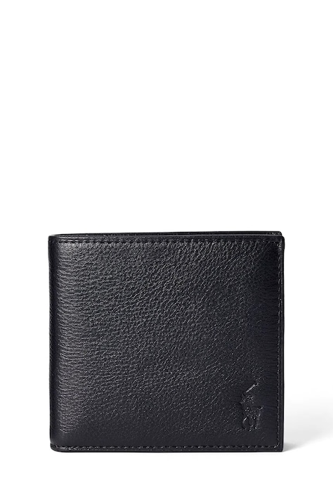 Polo Ralph Lauren leather wallet men’s black color