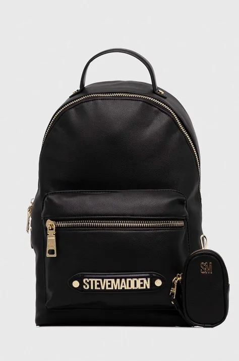 Steve Madden plecak Bobie damski kolor czarny duży z aplikacją SM13001130