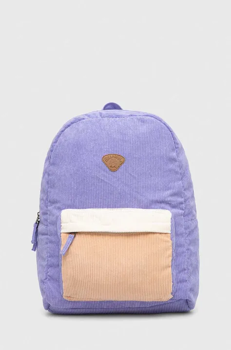 Billabong plecak damski kolor fioletowy duży wzorzysty