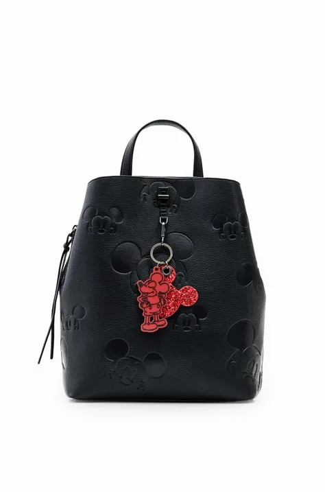 Рюкзак Desigual x Disney жіночий колір чорний великий з аплікацією