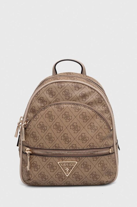 Guess rucsac femei, culoarea bej, mic, modelator