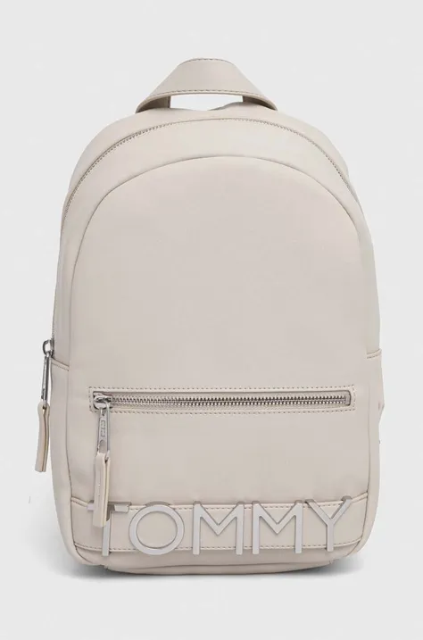 Рюкзак Tommy Jeans жіночий колір бежевий малий з аплікацією
