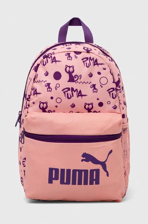 Puma plecak Phase Small Backpack kolor różowy mały wzorzysty