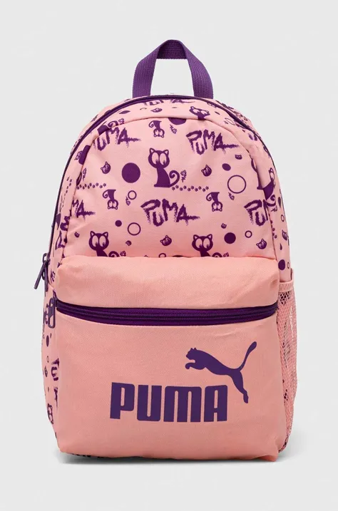 Ruksak Puma Phase Small Backpack ružová farba, malý, vzorovaný