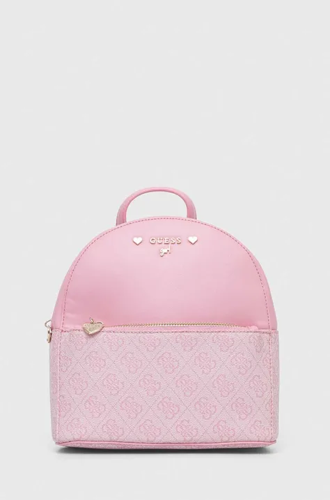 Дитячий рюкзак Guess колір рожевий малий візерунок