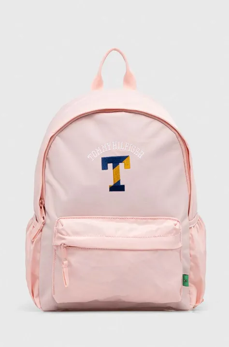 Детский рюкзак Tommy Hilfiger цвет розовый маленький с аппликацией