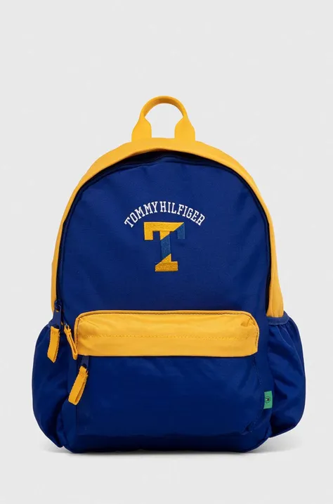Дитячий рюкзак Tommy Hilfiger колір синій малий з аплікацією