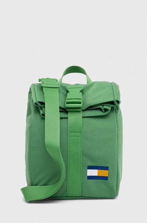 Detská taška Tommy Hilfiger zelená farba