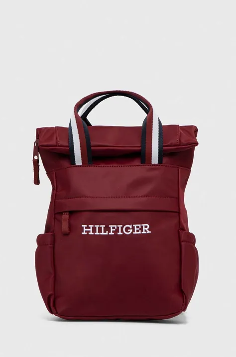Дитячий рюкзак Tommy Hilfiger колір бордовий малий з аплікацією