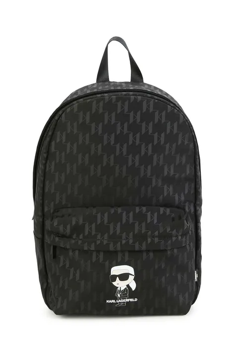 Детский рюкзак Karl Lagerfeld цвет чёрный маленький с принтом