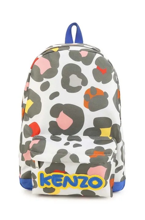 Дитячий рюкзак Kenzo Kids колір бежевий великий візерунок