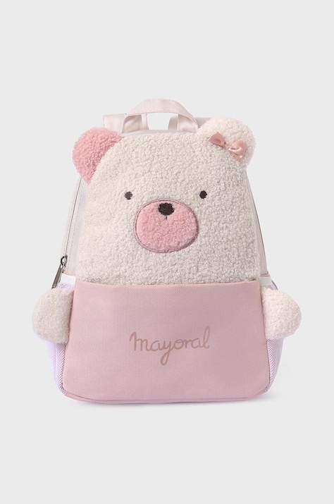 Дитячий рюкзак Mayoral Newborn колір рожевий малий візерунок
