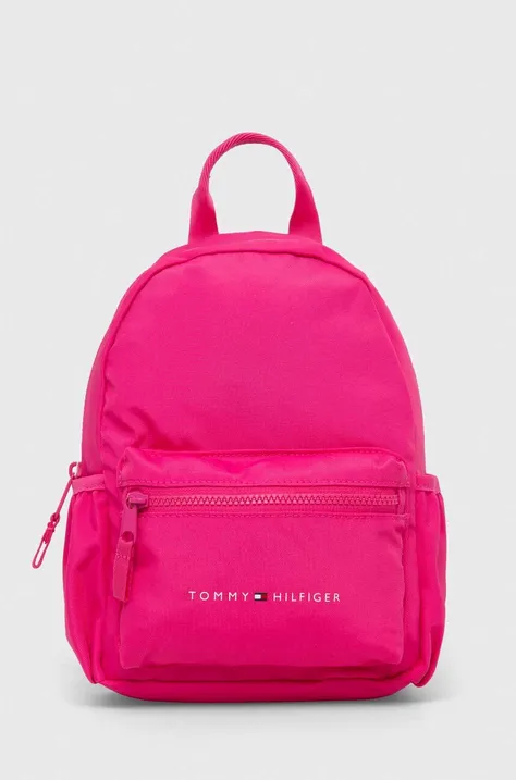 Detský ruksak Tommy Hilfiger ružová farba, malý, s potlačou