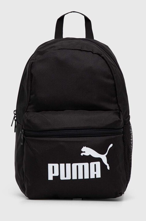 Детска раница Puma Phase Small Backpack в черно малък размер с принт