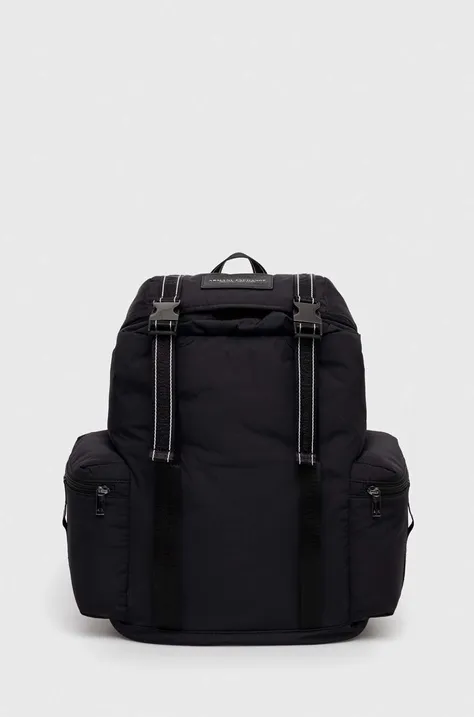 Armani Exchange plecak męski kolor czarny duży gładki