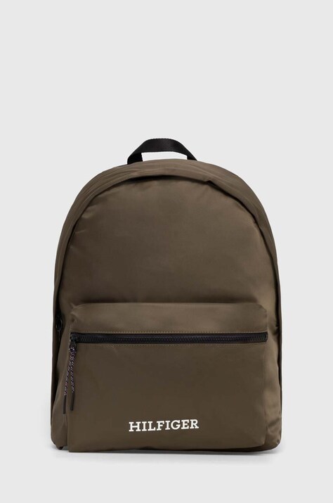 Batoh Tommy Hilfiger pánský, zelená barva, velký, s potiskem
