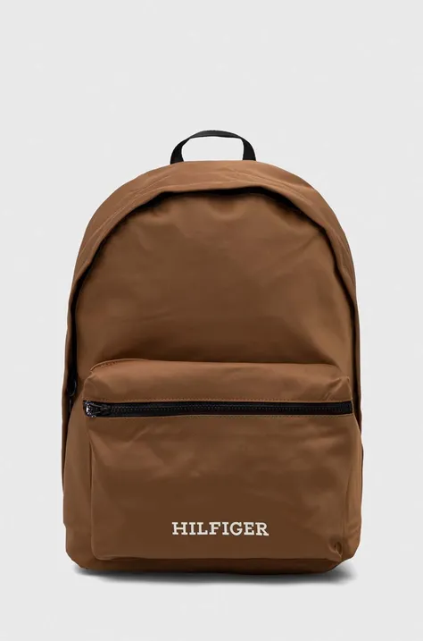 Рюкзак Tommy Hilfiger мужской цвет коричневый большой с принтом