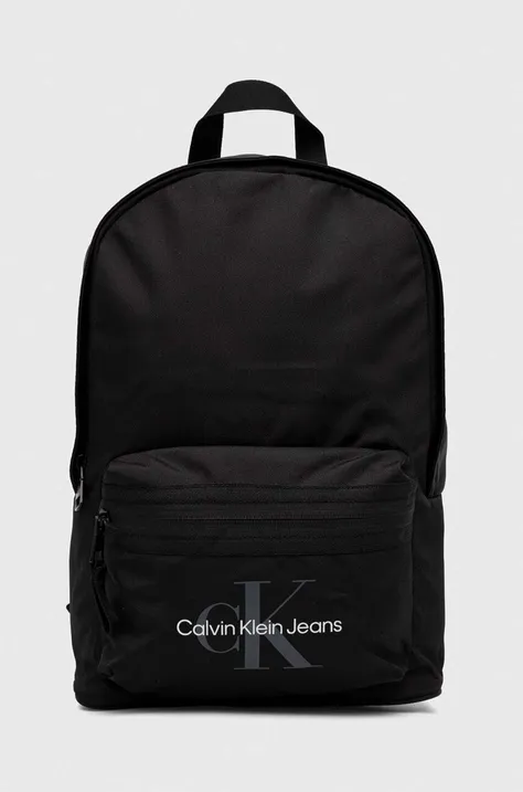 Рюкзак Calvin Klein Jeans чоловічий колір чорний великий з принтом