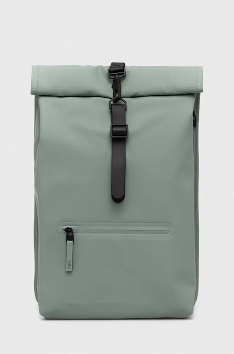 Rains plecak 13320 Backpacks kolor zielony duży gładki