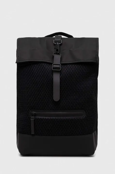 Rains plecak 13340 Backpacks kolor czarny duży gładki