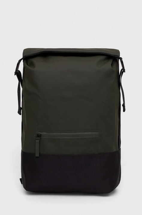 Batoh Rains 14320 Backpacks zelená barva, velký, hladký