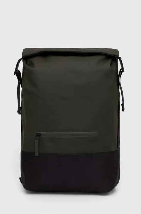 Rains plecak 14320 Backpacks kolor zielony duży gładki
