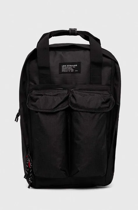 Levi's plecak kolor czarny duży gładki