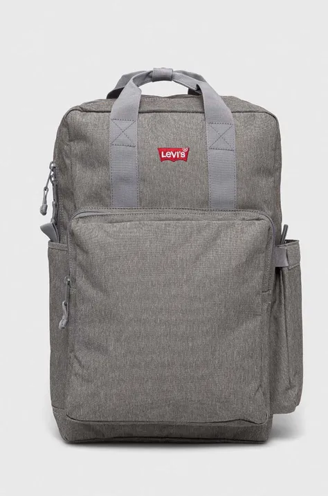 Рюкзак Levi's цвет серый большой однотонный