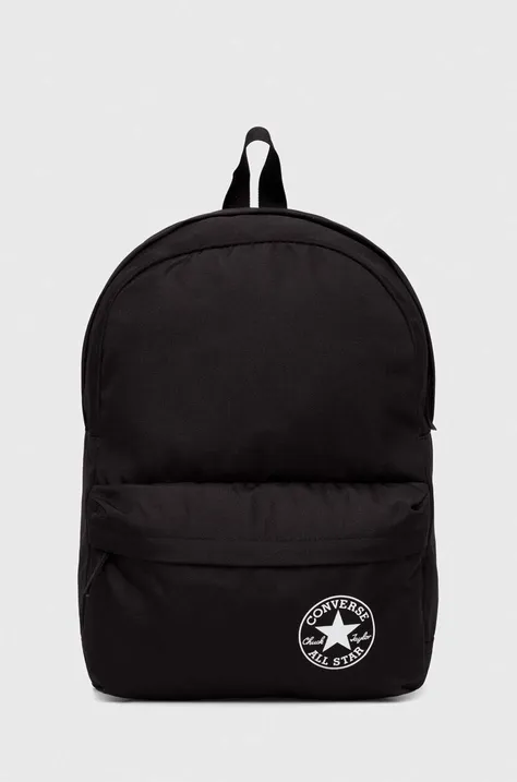 Converse plecak kolor czarny duży z nadrukiem