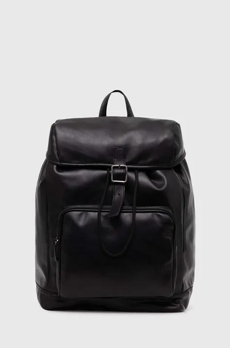 Sisley plecak kolor czarny duży gładki