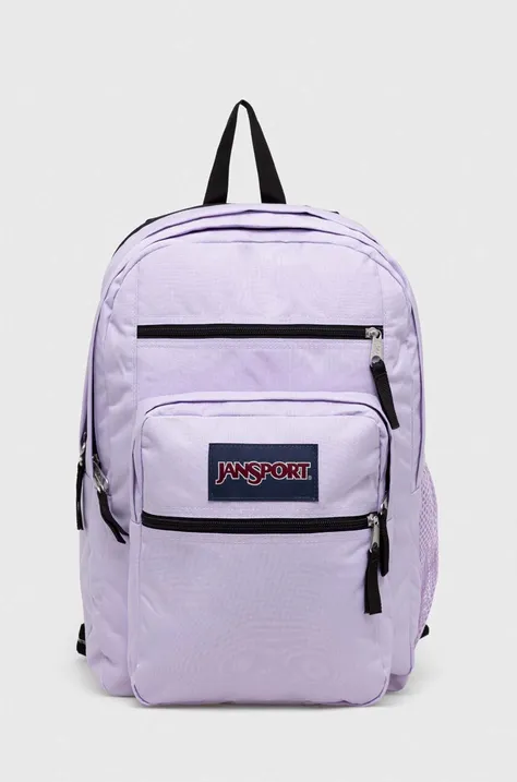 Jansport plecak kolor fioletowy duży gładki