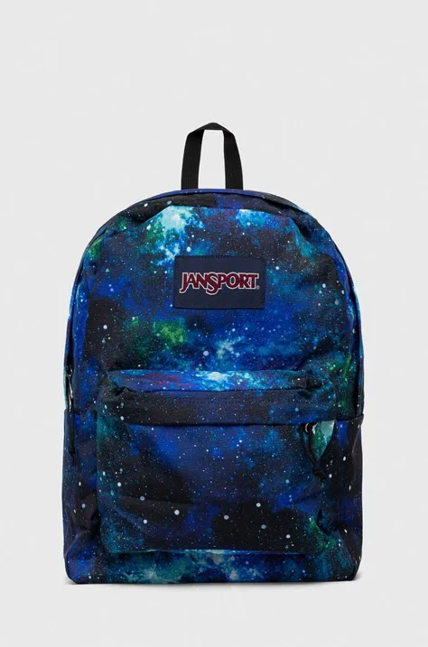 Jansport plecak kolor niebieski duży wzorzysty